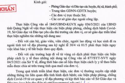 Thực hiện phòng, chống dịch Covid 19